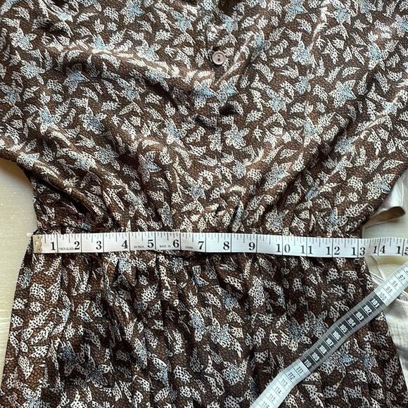 Vintage Willy’s Influence pleated Autumn pattern midi dress - Picture 8 of 9